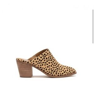 DV Dolce Vita Cheetah Calf Hair Heeled Mules